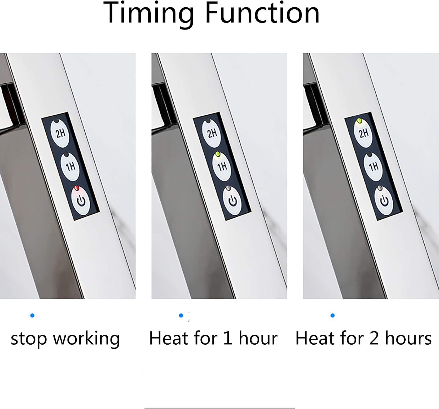 Towel Warmer, Electric Heated Towel Rack with Timer, 304 Stainless Steel 10 Bars Waterproof Electric Drying Rack Wall Mounted Bath Towel Heater