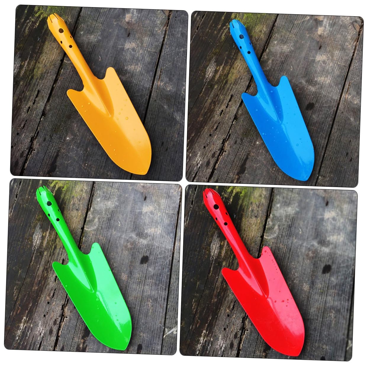 Levemolo 5 Stück Teiliges Buntes Metall Klein Leicht Ergonomisch für Gartenarbeit Pflanzen Umpflanzen Bodenlockern für Hobbygärtner