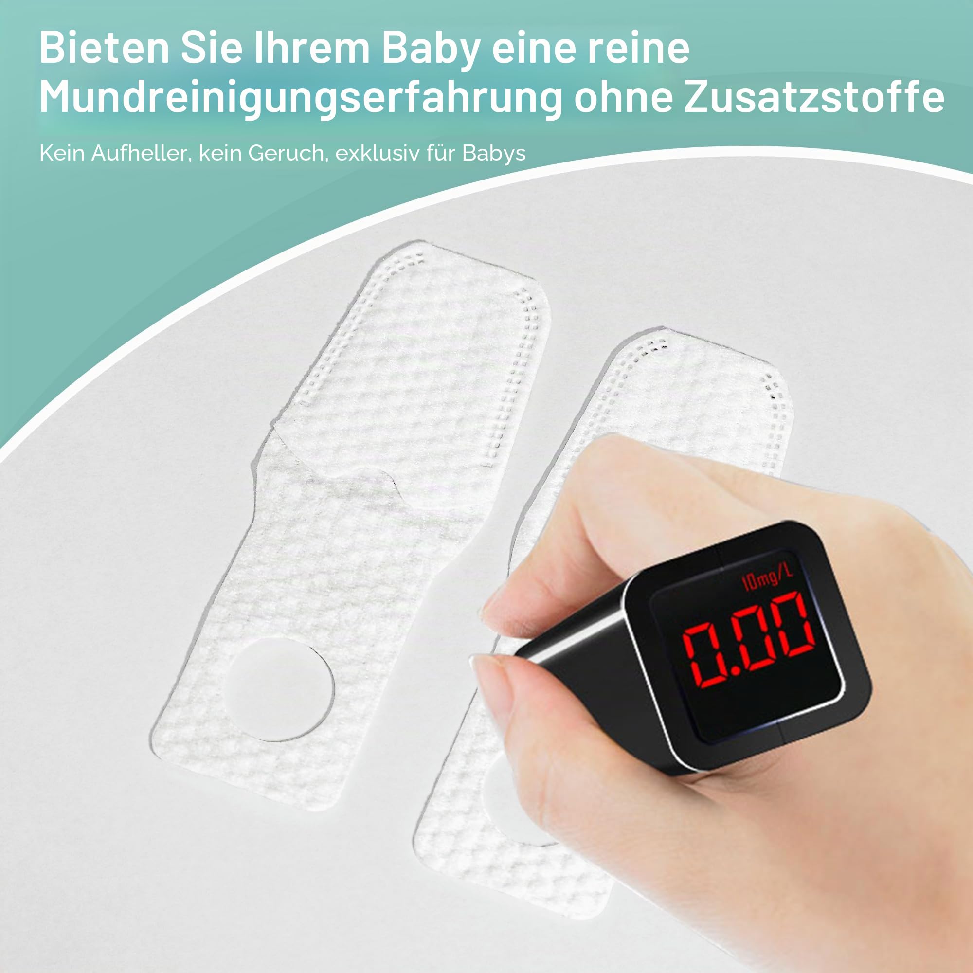 35 Stück Fingermanschette Baby Oral Cleaner, Neugeborene Zahnbürste Bürste die Zähne mit den Fingern für 0-36 Monate Toddler Mundpflege des Babys