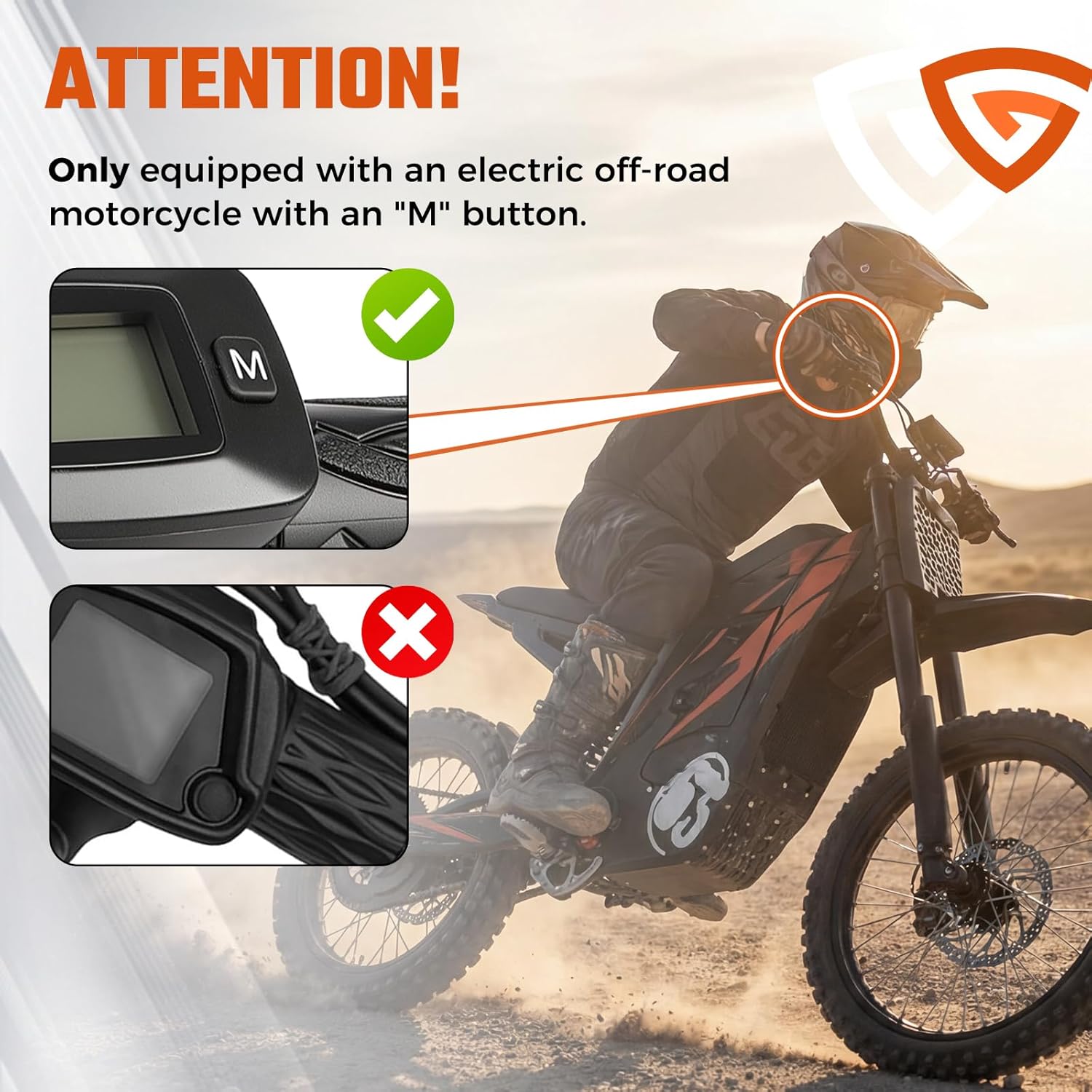 Ebike Speedometer Throttle,with M Button Version Integrated Display Throttle,Compatible with Tutto Tutti Soleil for Jetson Bolt Pro,JX10,for Atlas,for Ancheer,for Dyu D3F/D2F/C3/C4