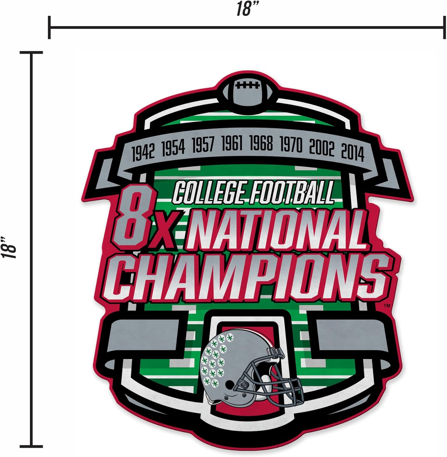 NCAA Rico Industries Shape Cut Pennant Shape Cut Pennant - Home and Living Room Décor - Soft Felt EZ to Hang