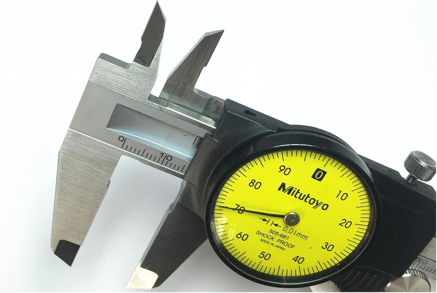Outside Micrometer Abs Dial Caliper 0-6In 0-150Mm 505-681 8In 200Mm 505-682 0.01Mm Vernier Caliper Micrometer Measuring Tool Micrometer Ruler,200mm 505-682