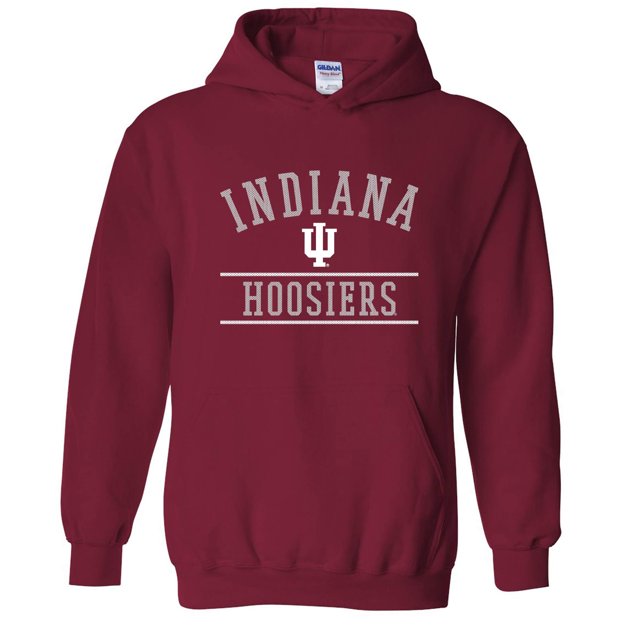 UGP Campus Apparel AH1161 - Indiana University Hoosiers Mesh Arch Hoodie - Large - Cardinal