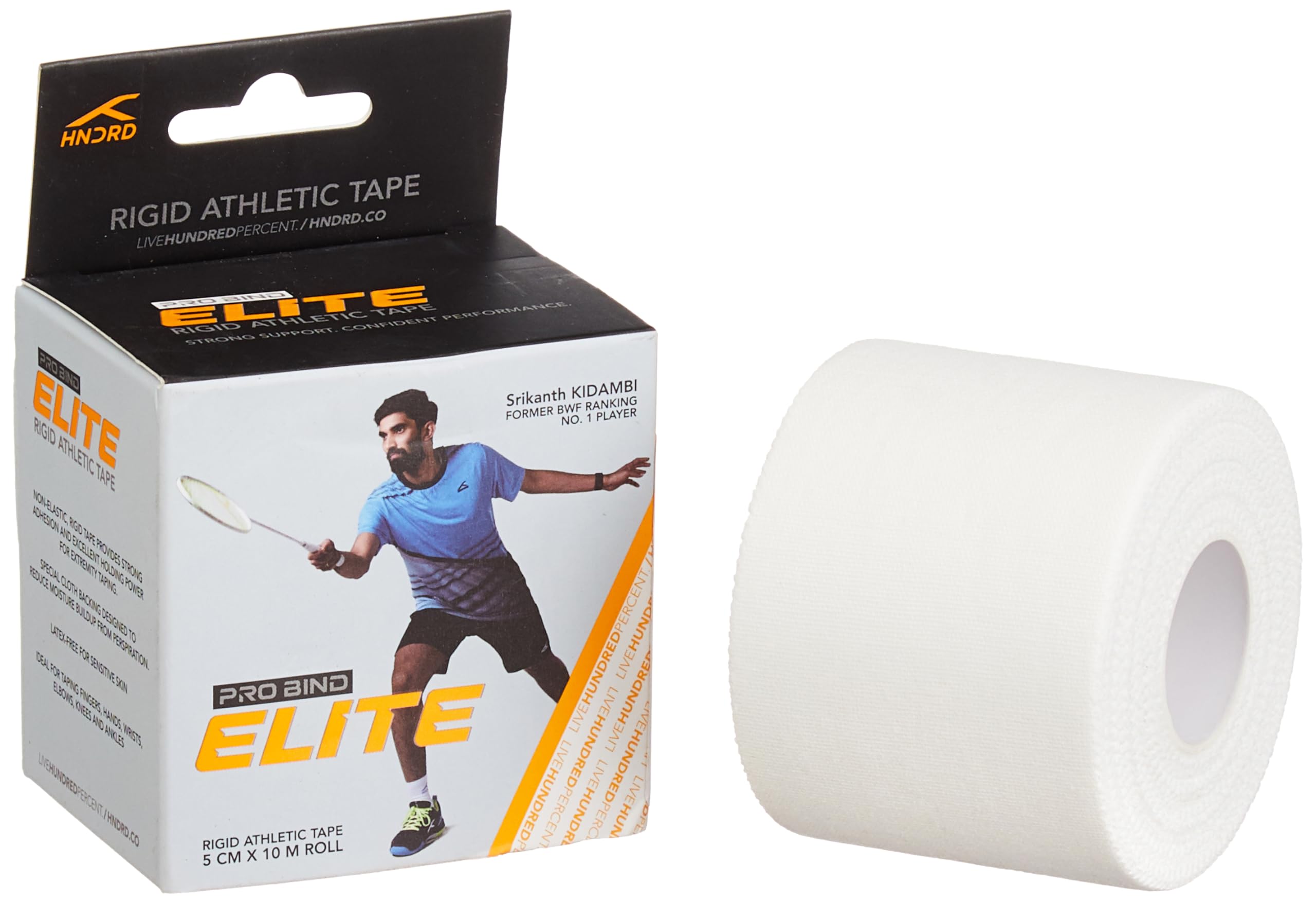 Rigid Athletic Tape | Non-Elastic Zinc Oxide Sports Strapping Tape | Strong Adhesive Joint Support for Ankle, Wrist & Knee (White)-picture-32