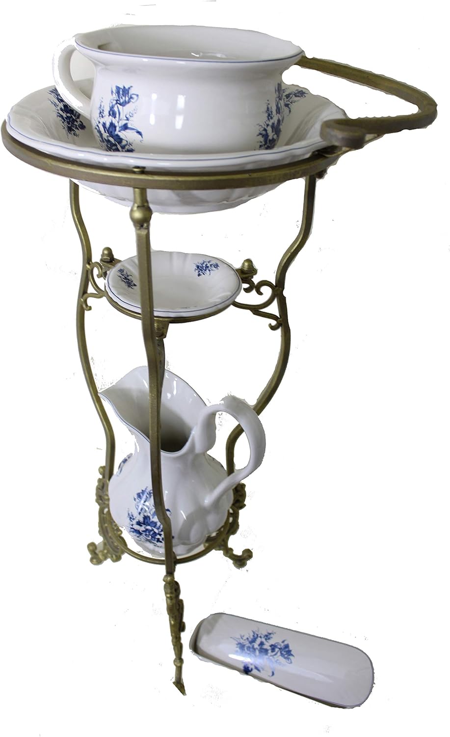 Amazon.de Antik 2000 Waschschüssel Ständer im Barock Stil mit Wasch
