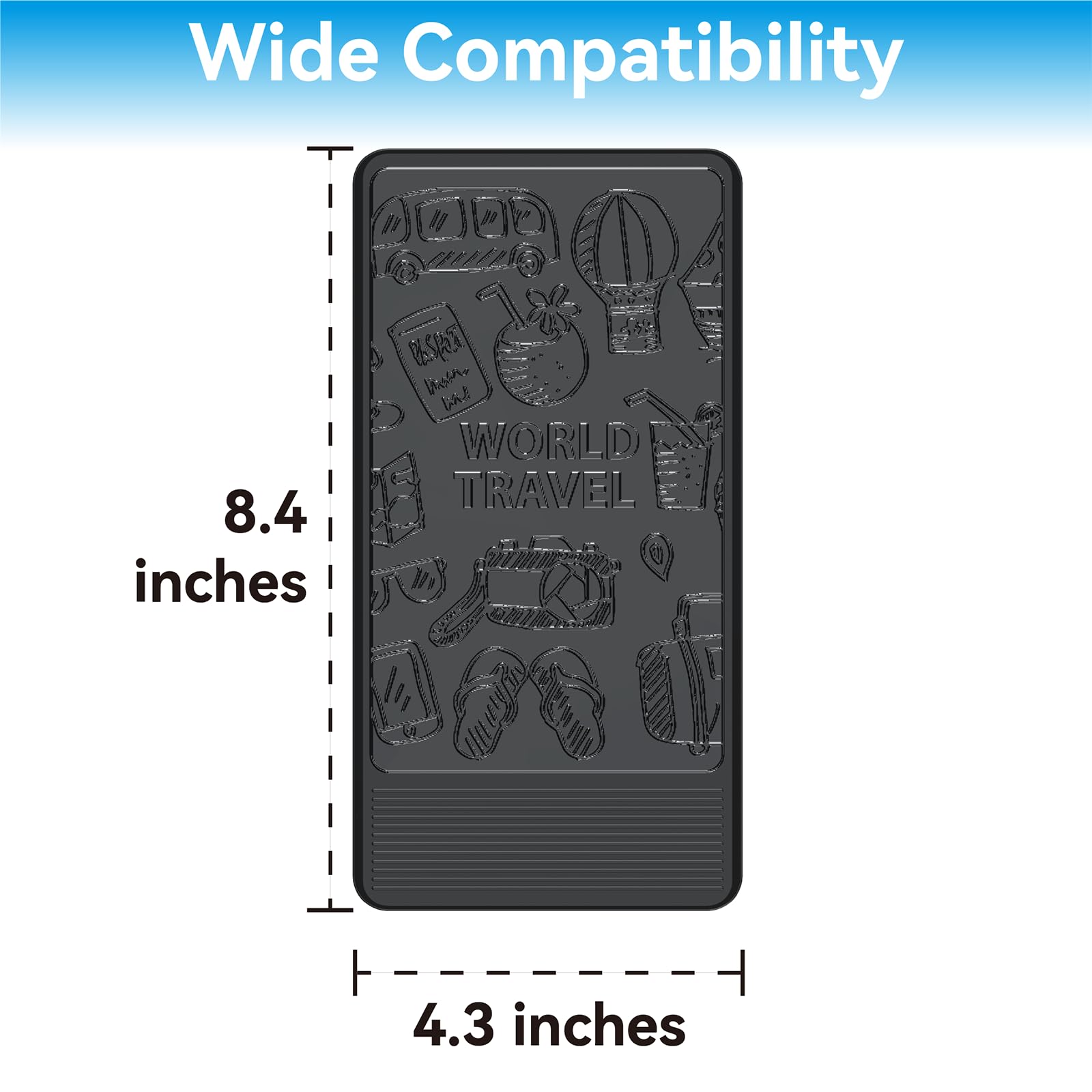 Soporte para teléfono de viaje de avión, soporte flexible para teléfono de viaje, soporte universal para tableta de avión para volar, escritorio, compatible con teléfono, tableta, Kindle (patrón