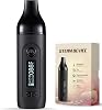 Dry Herb Vaporiser for LOMQ GeminPro with Precise Temperature Setting 150°C-224°C, 2200mAh USB-C Rechargeable BatteryPure Taste-Vaporizer| Nicotine-Free Inky Black