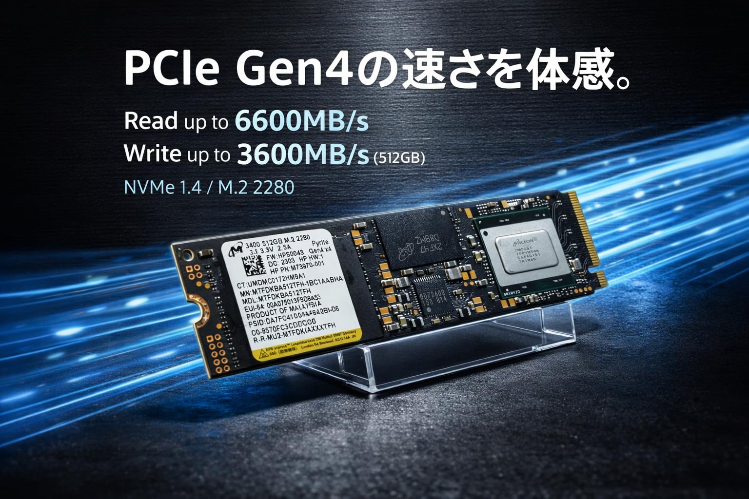 Amazon | Micron 3400 /MTFDKBA2T0TFH/NVMe SSD 2TB M.2 2280 PCIe