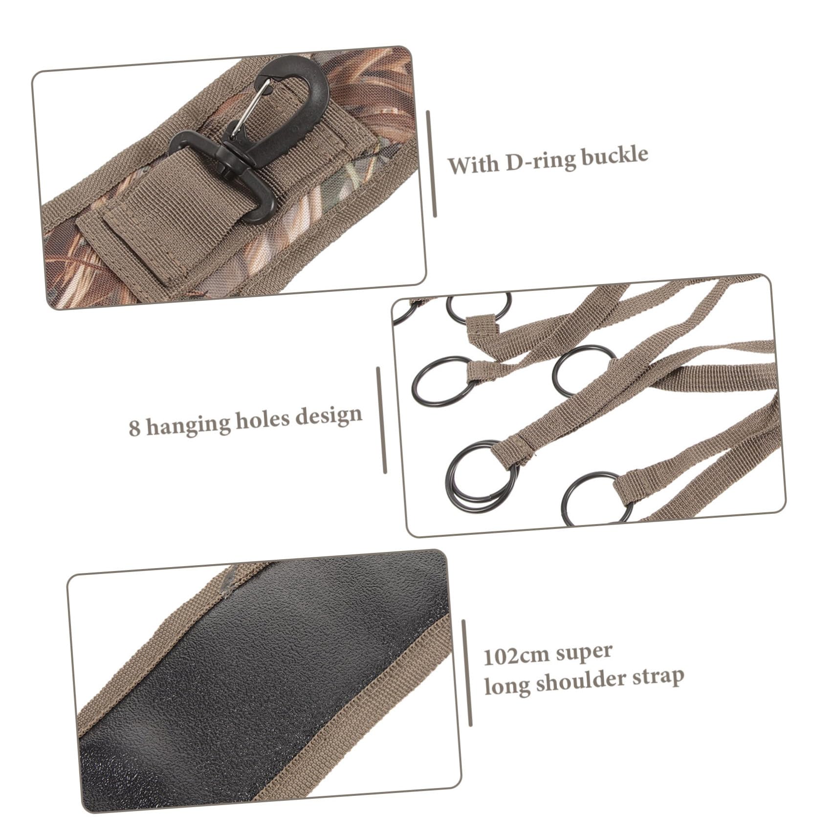BESTonZON Camouflage Hunting Shoulder Strap Oxford Fabric Game Carrier Duck Hunting Tote Sturdy