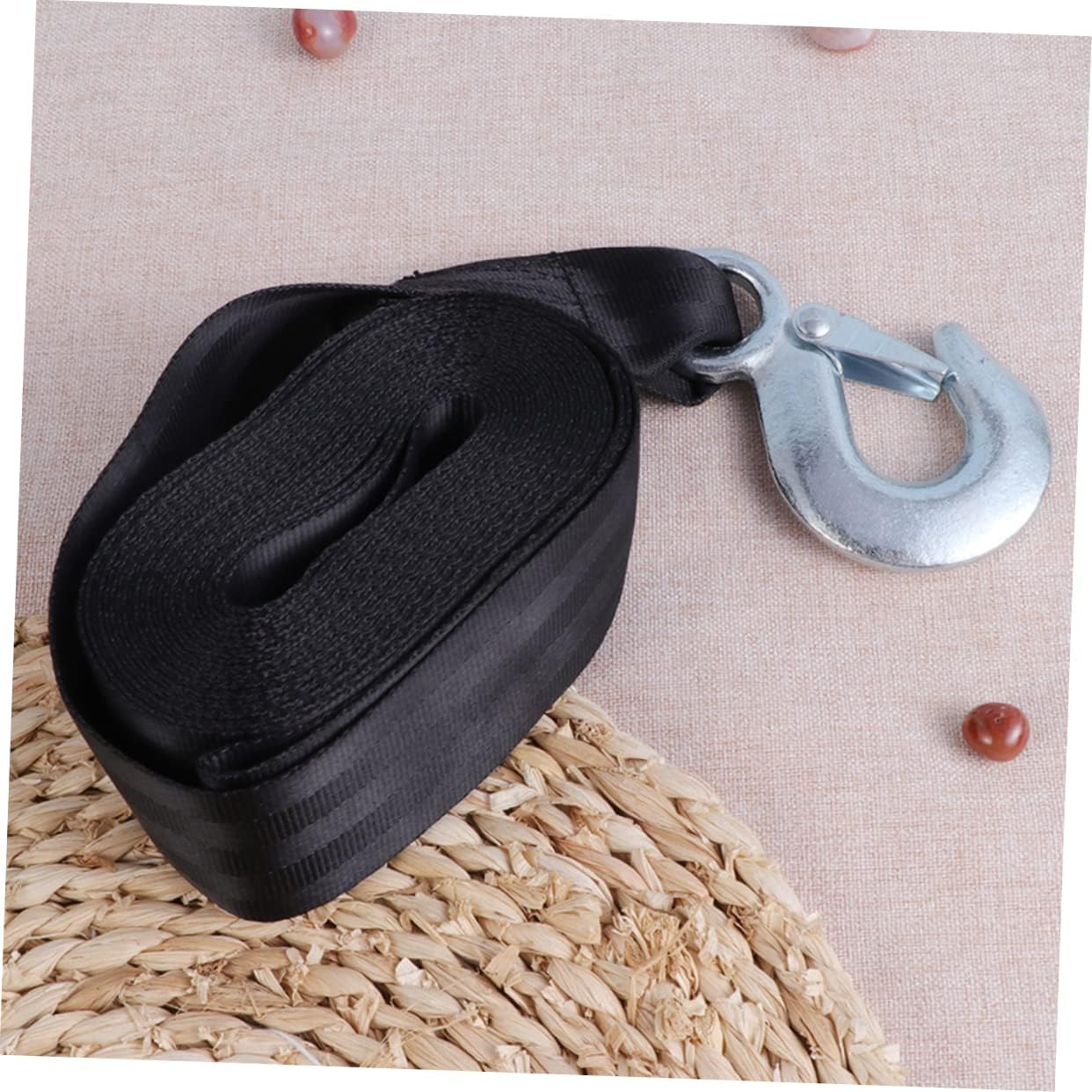 GLEAVI Boat Trailer Winch Strap with Hook and Design Capacity for Towing and Vehicle and Weatherproof