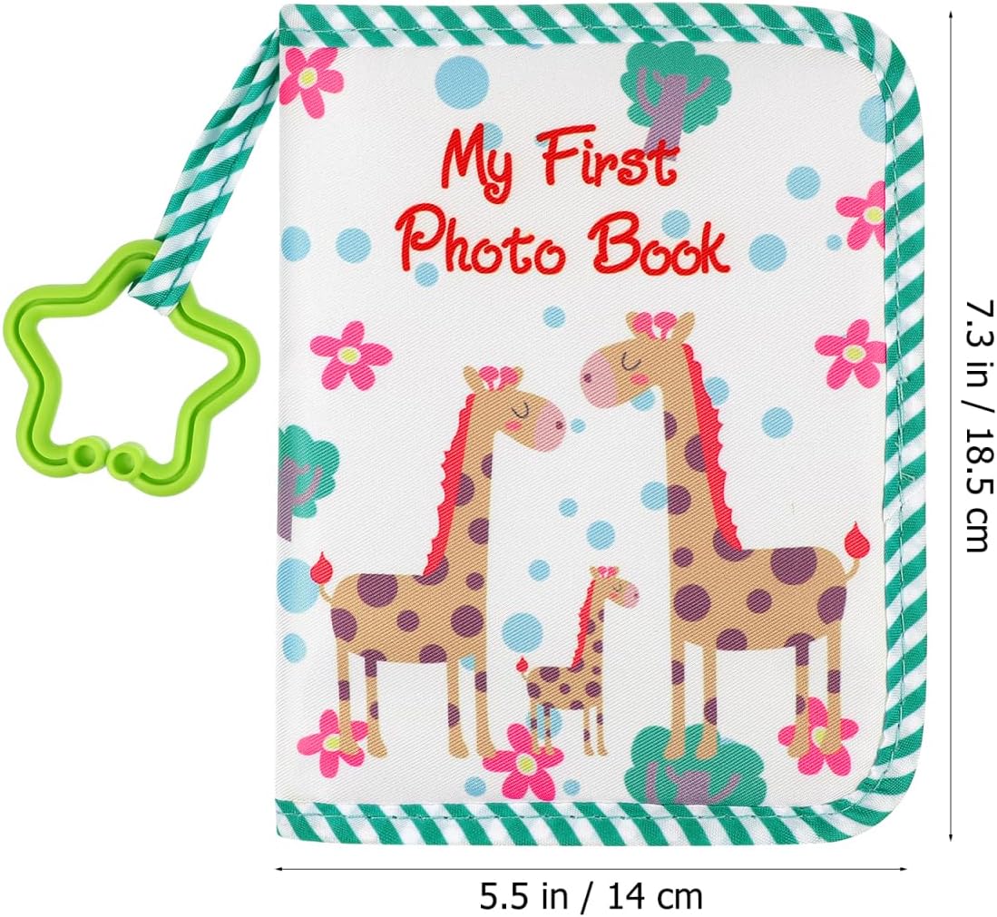 NUOBESTY Baby Photo Album My First Photo Album for Toddler Kids Picture Book Soft Cloth Family Memory Book Baby Shower Present 7.3x5.5 Inch