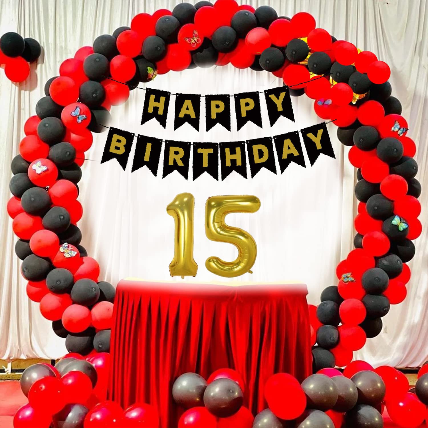 Buy Dear Happy Party Studio 15th / 15 Year Birthday Decoration for Boys
