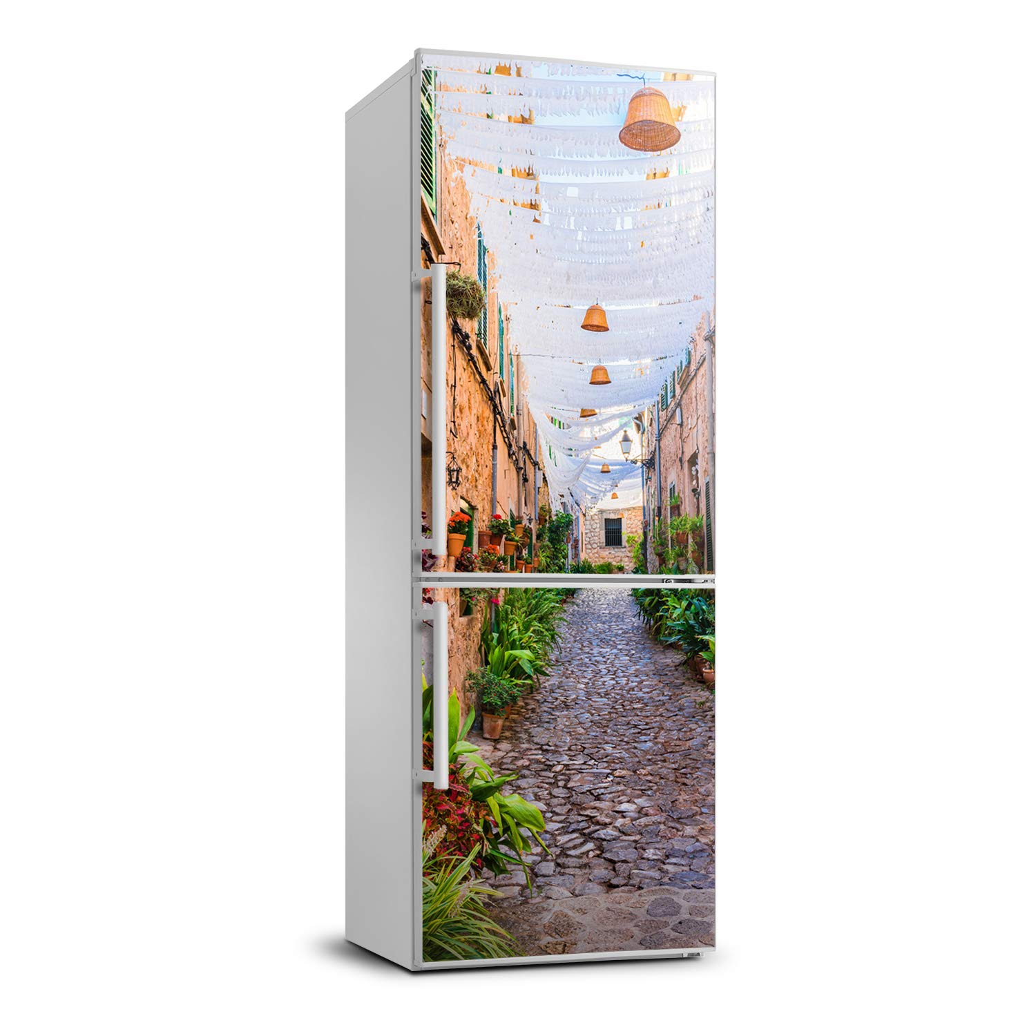Autocollant frigo 60x180cm auto-adhésif haute définition imprimé paysage Majorque