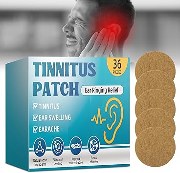 Bondtech Tinnitus Relief for Ringing Ears, Tinnitus Relief Patch for Ear Ringing,Natural Herbal Formula, Effective Reduce Noise and Improve Focus, Gentle & Portable 36 Count