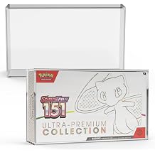 EVORETRO Display Case Acrylic Storage Box for Pokemon Scarlet and Violet 151 Ultra Premium Collection Pack of 1 Protective Dustproof UV Resistant Display Case
