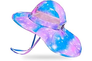 UPF 50+ Kids Swim Hat with Neck Flap