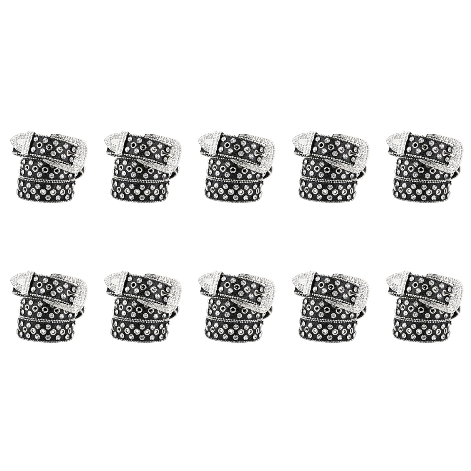Cinturón de hebilla de cristal brillante de 3,5 cm, cintura de poliuretano ajustable, 105 cm, unisex, formal, casual, cinturón de diamantes de imitación para jeans y vestidos