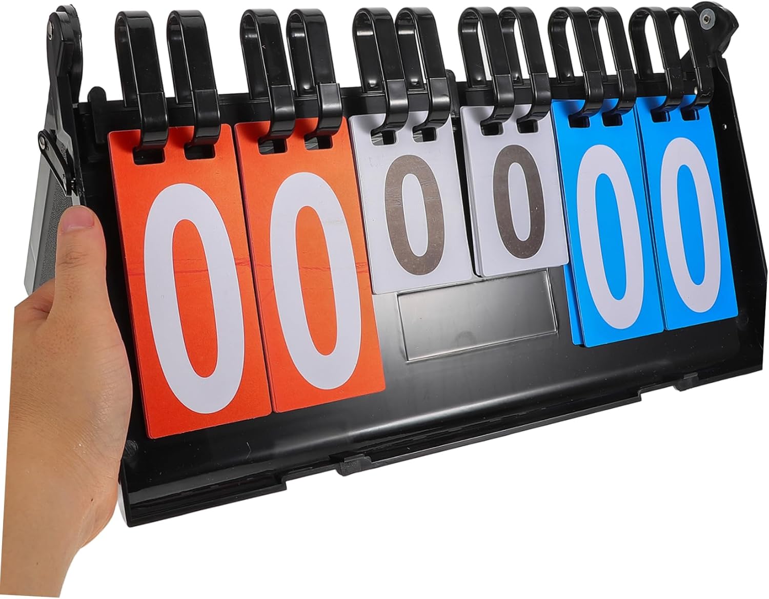 Desk Flipper Scoreboard Multi-Function Scorekeeper for Basketball Soccer Tennis and Table Tennis and Design for Indoor and Outdoor Games Tracking