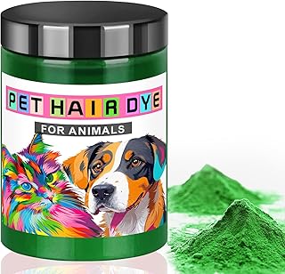 Eyaeyao Dog Hair Dye, Pet Grooming, Semi-Permanent Pet Hair Dye Pigment Powder, Safely Used, Dog Grooming, Pet Dye Bright ...