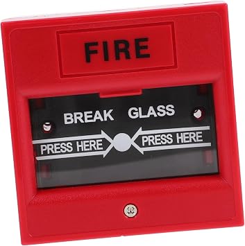 Glass Break Alarm Button Emergency Manual Reset for Home Security Fire Exit Access Control Compact Design for Quick Activation Critical Situations