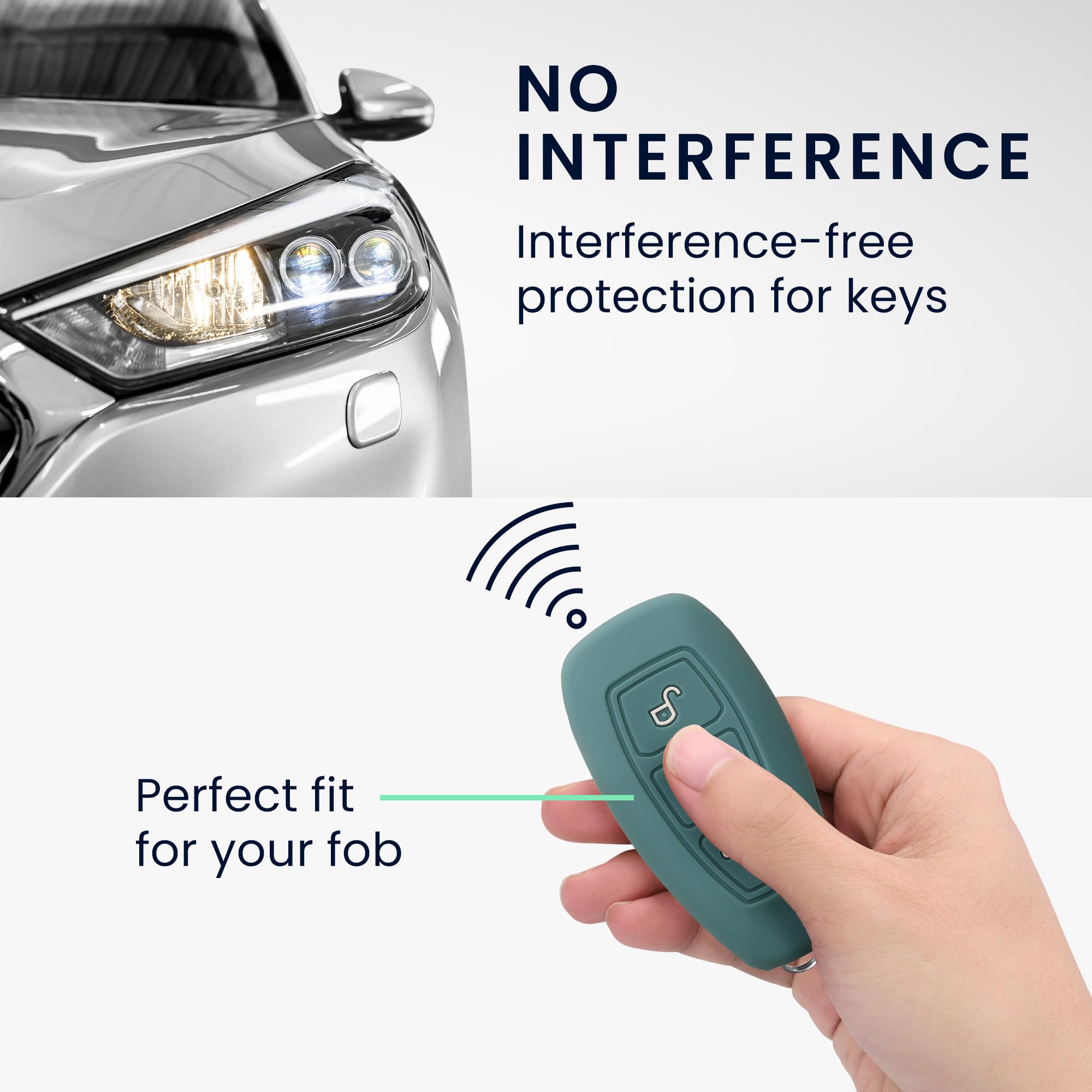 Custodia Per Chiavi Ford Kwmobile - Cover Protettiva In Pelle Con Stampa Divertente - Foto 10