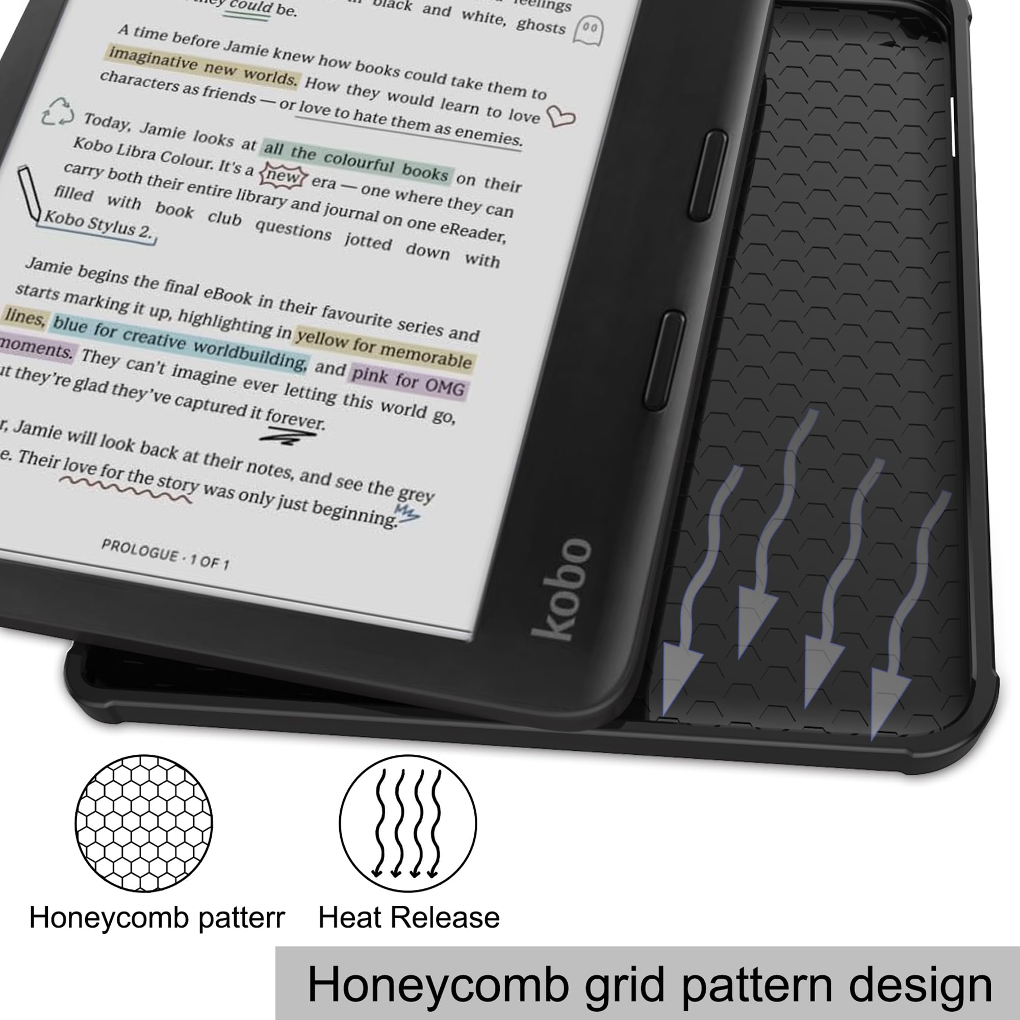 Amazon.co.jp: KOBO Libra Colour ケース 7インチ KOBO Libra Colour