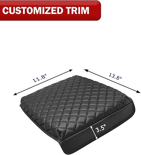 Miniatura 6 de Funda para reposabrazos de consola central para Chevy Silverado y GMC Sierra 1500 2500 3500 2014-2018, piel de vinilo, accesorios personalizados,