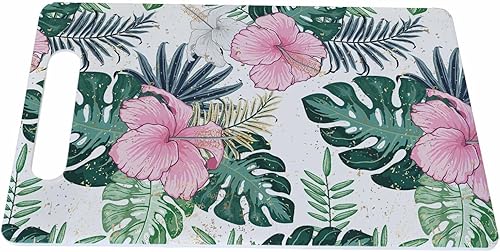 Miniatura 21 de Tabla de Cortar Mujer Africana Niña Africana Hojas de Árbol Étnico Mango de Agarre Retro Tablas de Cortar Tabla de Cortar para Cocina Plástico 16" x