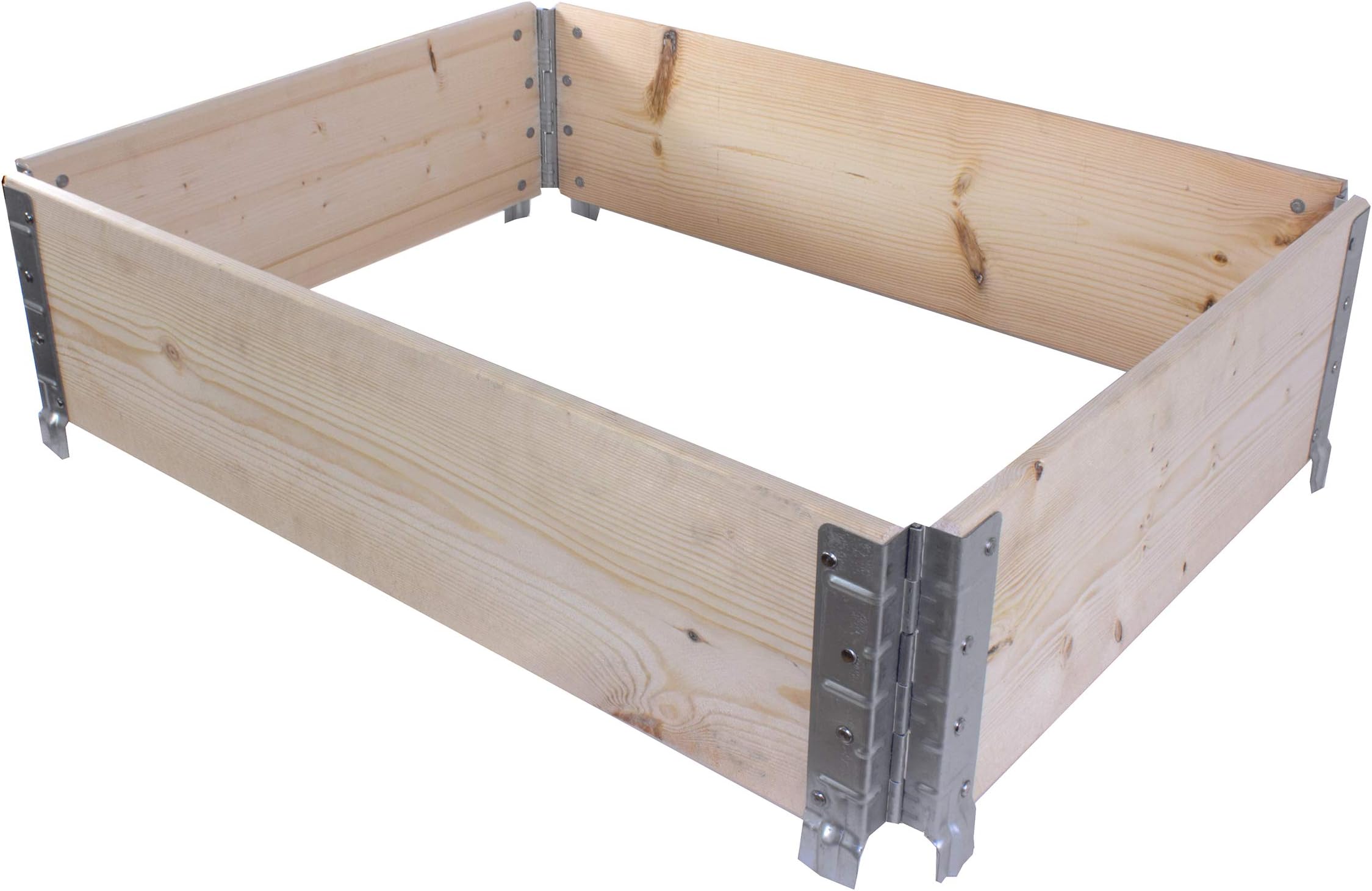 BigDean Palettenrahmen für Hochbeet 80 x 60 x 20 cm = halbe Europalette