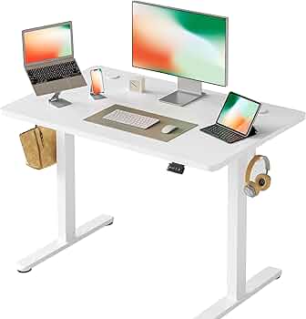 Amazon | Cubiker 昇降デスク 電動 昇降式デスク 幅100cm オフィス
