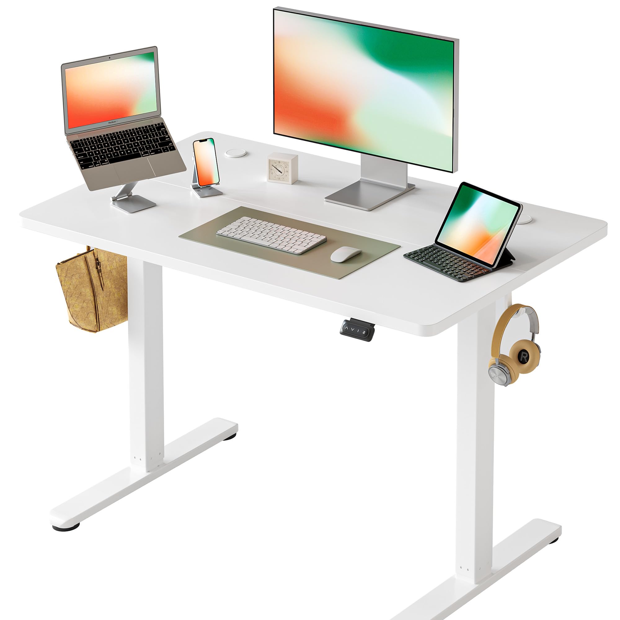 Cubiker 電動 スタンディングデスク 昇降デスク 幅100cm ホワイト Amazon | Cubiker 昇降デスク 電動 昇降式デスク 幅100cm オフィス