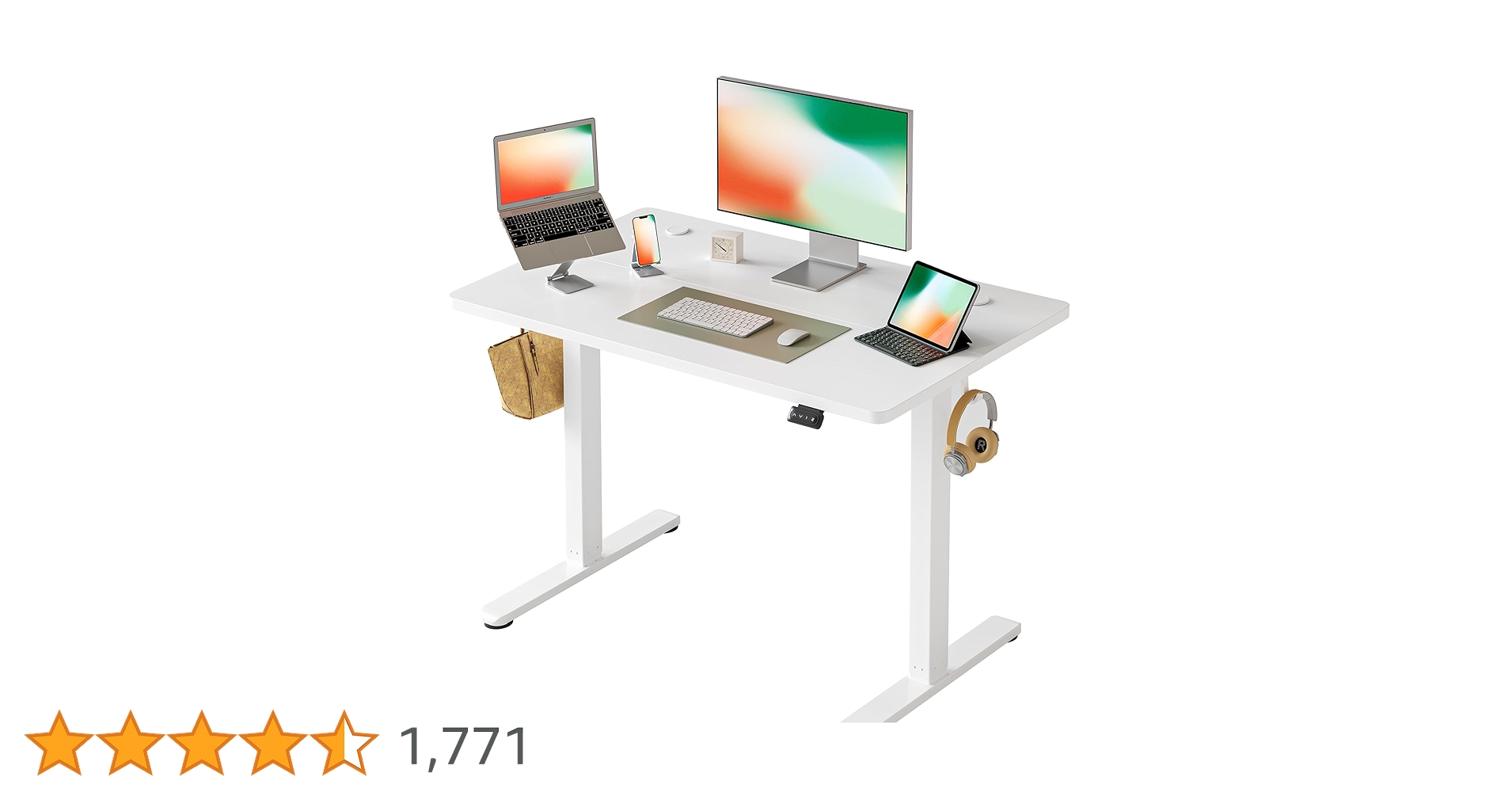 Amazon | Cubiker 昇降デスク 電動 昇降式デスク 幅100cm オフィス