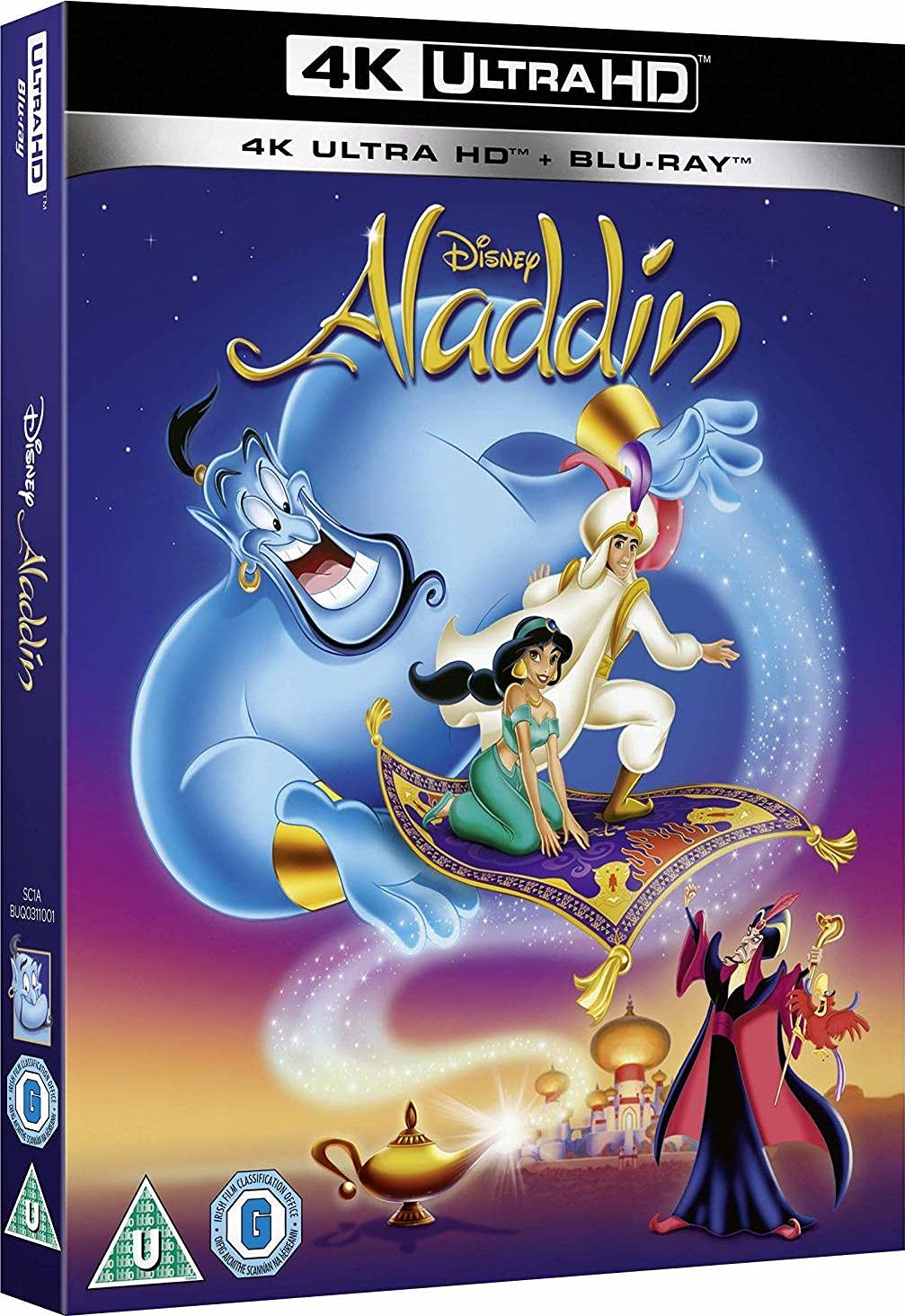 Aladdin (4K UHD + Blu-ray) (2 Disc Set) (Imported Region Free 4K with Premium Slipcover Packaging) ( Dolby Atmos 7.1.4 + DTS HD MA 7.1)-image-4