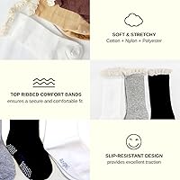 Vista 6 de Calcetines altos hasta la rodilla para niñas pequeñas