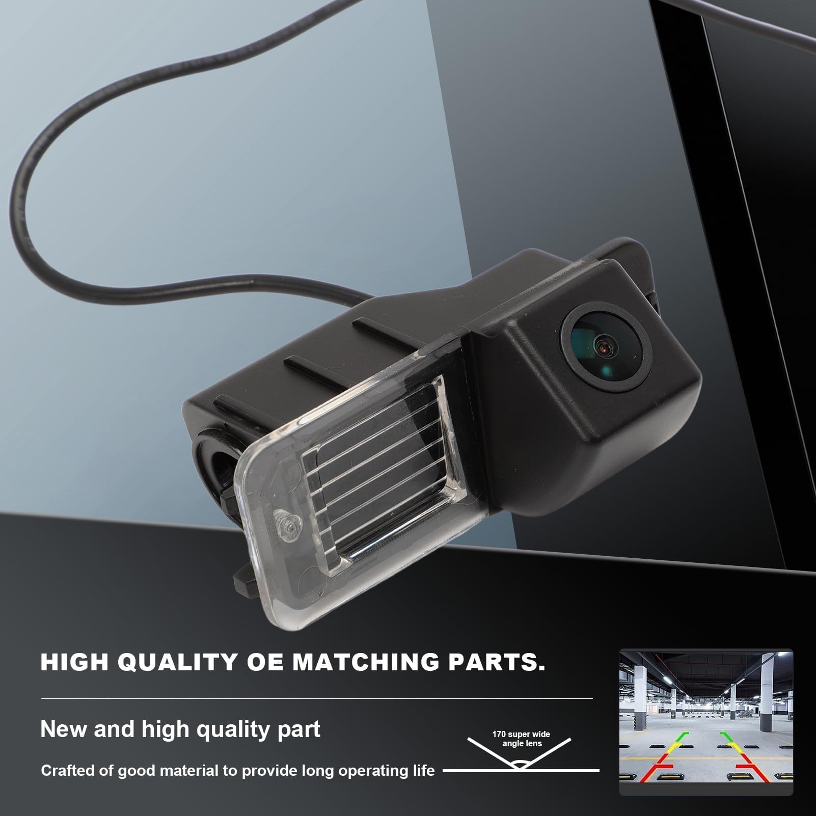 170 degrés Caméra Recul Vision Nocturne HD Ultra Grand Angle pour Polo Golf 4Mo-Tion L-EO-n