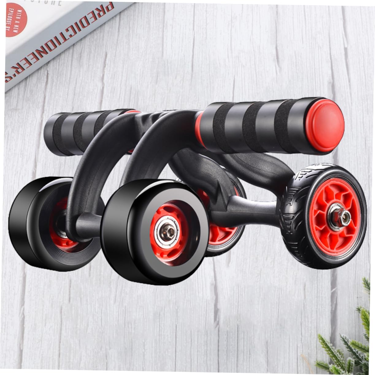 Automated Spring Back Abdominal Wheel Roller Fitness Device Build Muscle Burn Calories Quiet Exercise Equipment