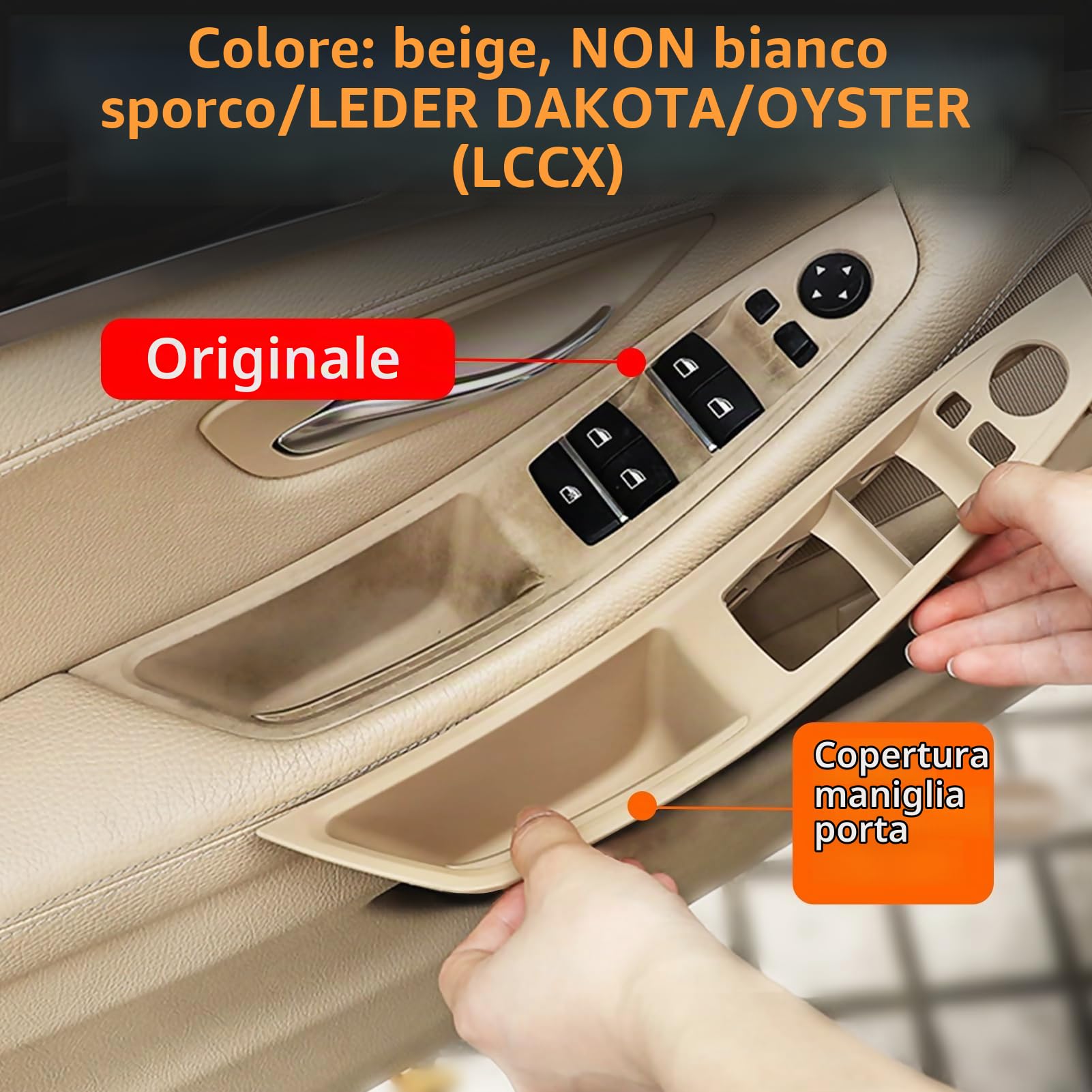 TTCR-II 7PCS Compatibile con Maniglia Porta BMW Serie 5 F10/F11 2010-2016