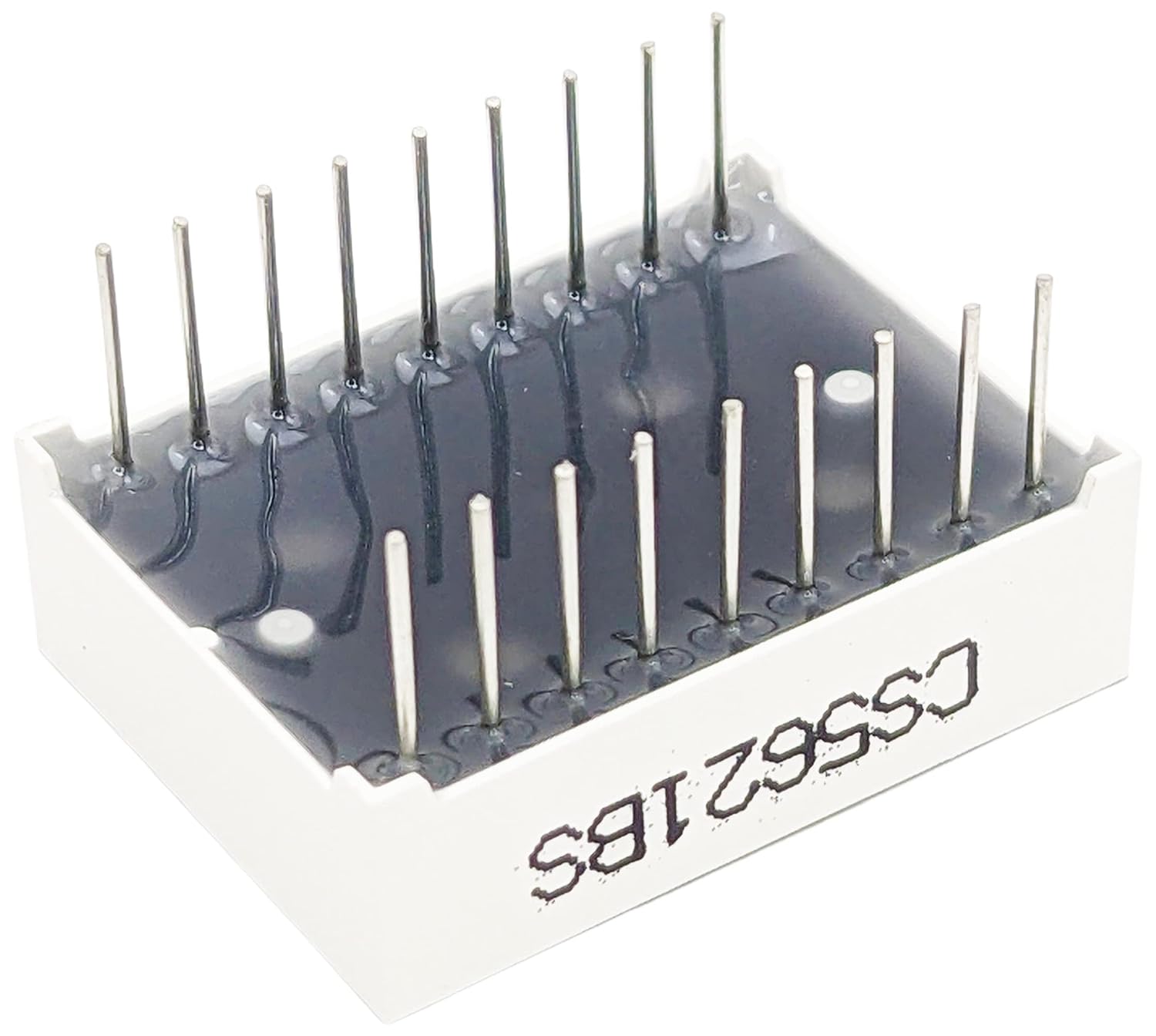 50 Pack Common Anode 2 Digits 18 Pin Red LED 7-Segment Display, 0.6" Digit Height (0.98" x 0.31" x 0.73") - EX ELECTRONIX EXPRESS