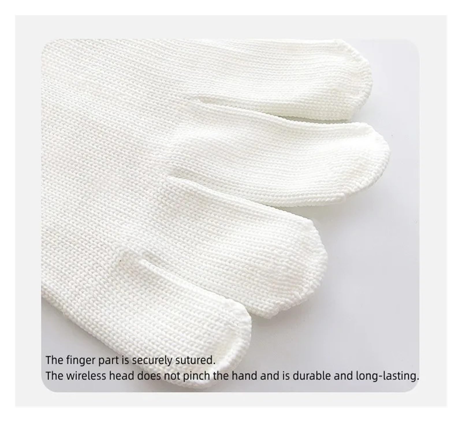 Baumwollhandschuhe Arbeitshandschuhe aus Baumwoll-Nylon-Mischgewebe | Rutschfester, verschleißfester weißer Arbeitsschutz for den Gartenbau(600G,24PCS)