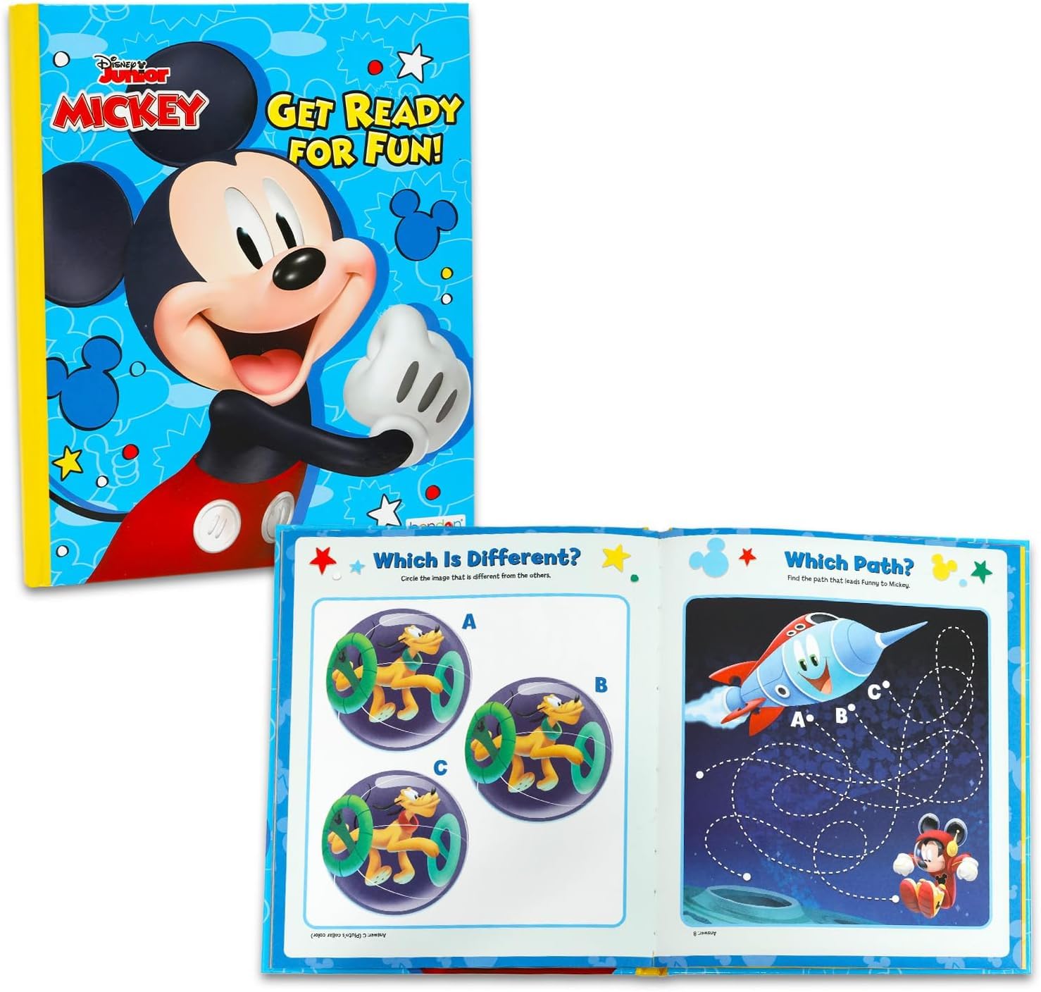 Micky Maus Clubhouse Holzblock-Puzzle-Aktivitätsset – Disney Holz-Puzzle-Blöcke für Kinder, Jungen, Mädchen plus Geschichte und Aktivitätsbuch | Micky-Maus-Funhouse-Puzzle für Kinder