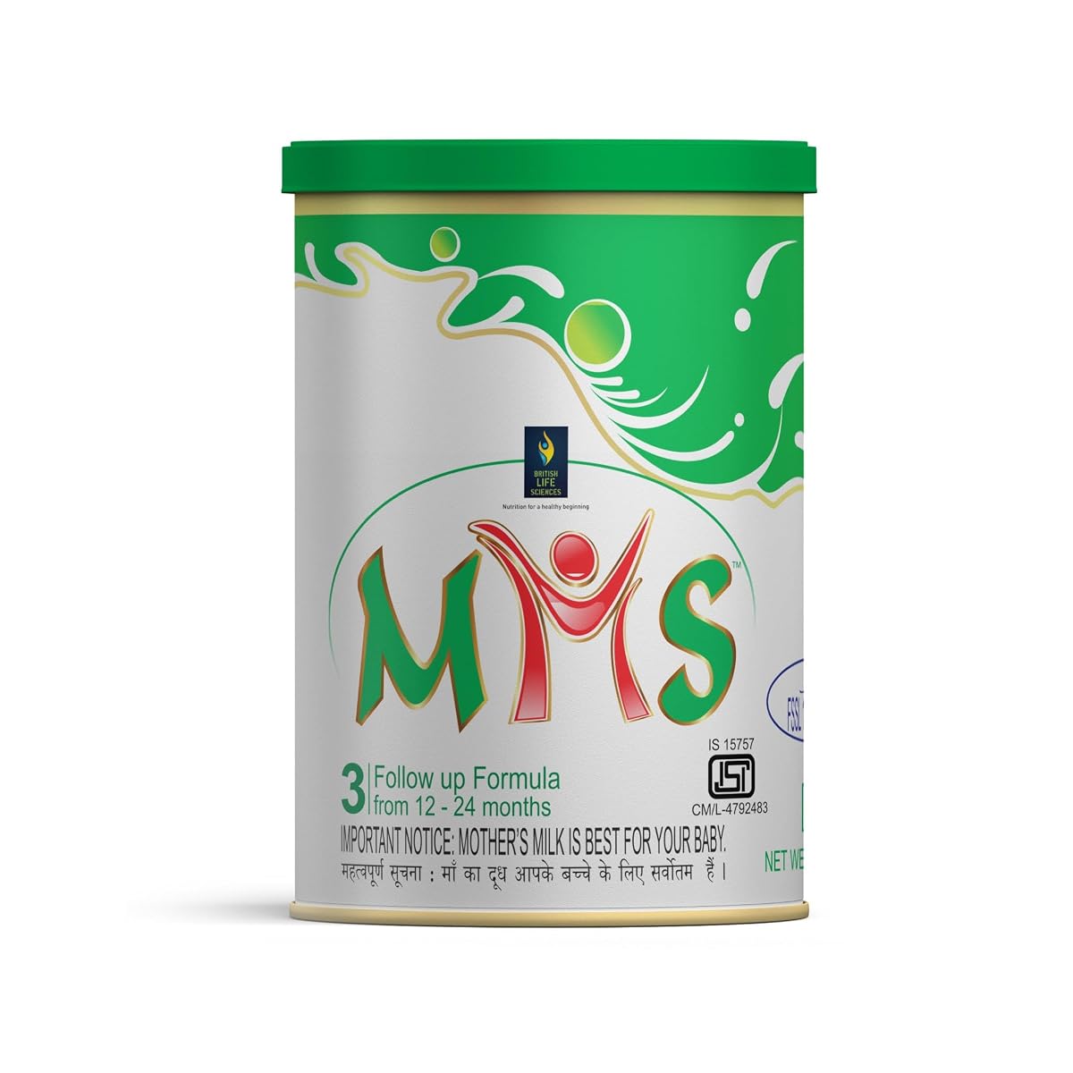 British Life Sciences MMS Stage 3 Infant Milk Powder|Follow-up Formula for 12