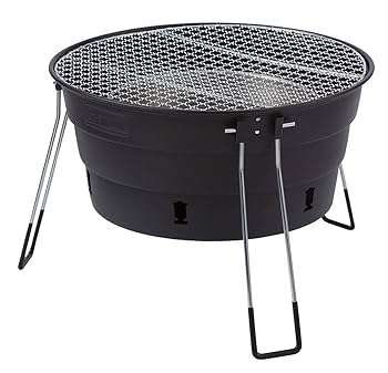 Coleman - コールマン コンロ パックアウェイグリル　新品　バケツ　ブラウン　折りたたみ Amazon | Coleman(コールマン) バーベキューグリル パック
