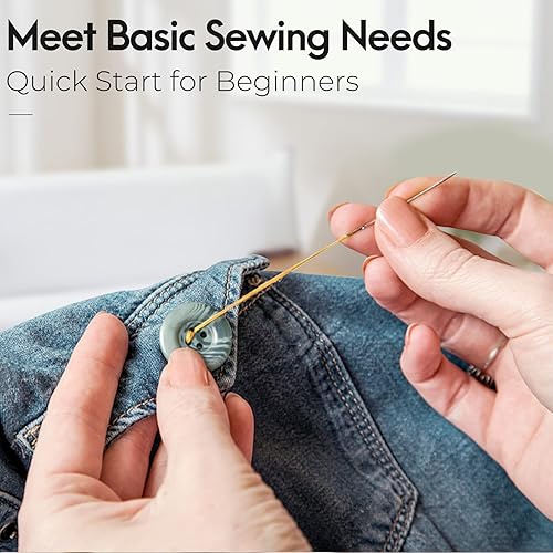 Miniatura 7 de Coquimbo Kit de costura de regalo para mamá, abuela, mujeres, hombres, adolescentes, niñas, niños, principiantes, viajeros, suministros de costura