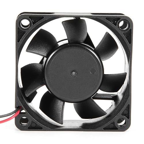 Miniatura 4 de uxcell Ventilador de refrigeración de 2.362 in x 2.362 in x 0.984 in 12 V CC de larga vida con rodamientos de bolas dobles para PC