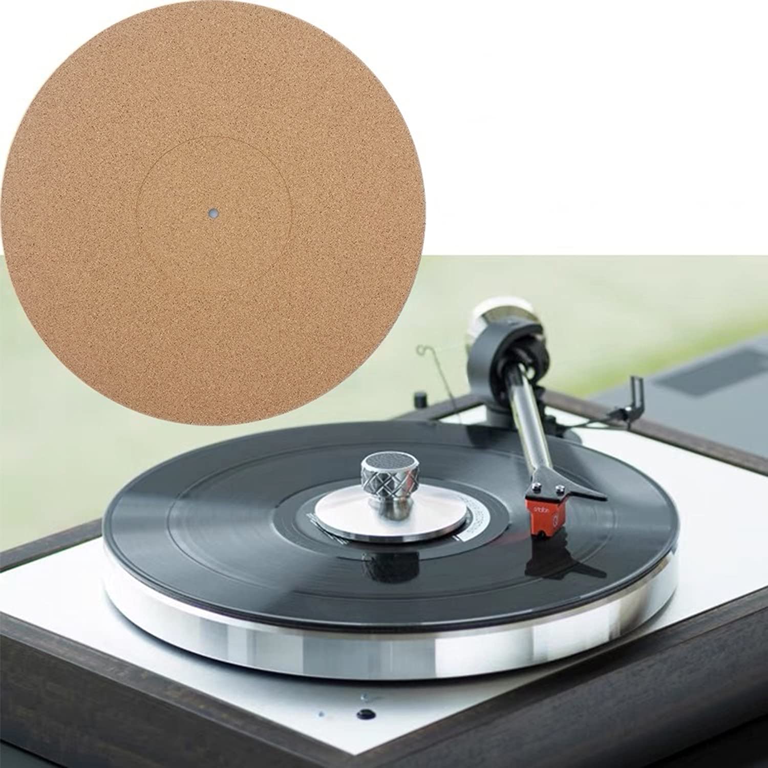 Tapis De Platine Vinyle En Feutre 30.5 Cm - Antistatique, Améliore La Lecture - Noir Ou Blanc Pour Tourne-disques