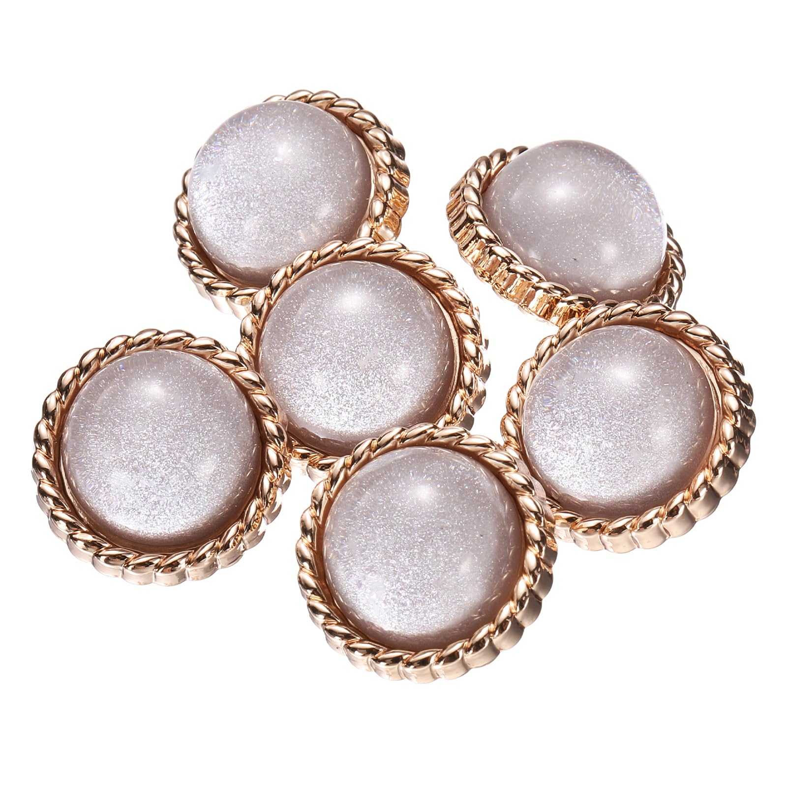 PATIKIL 6 Pcs Coat Buttons for Sewing Crafts Projects, 18mm Dome Gray