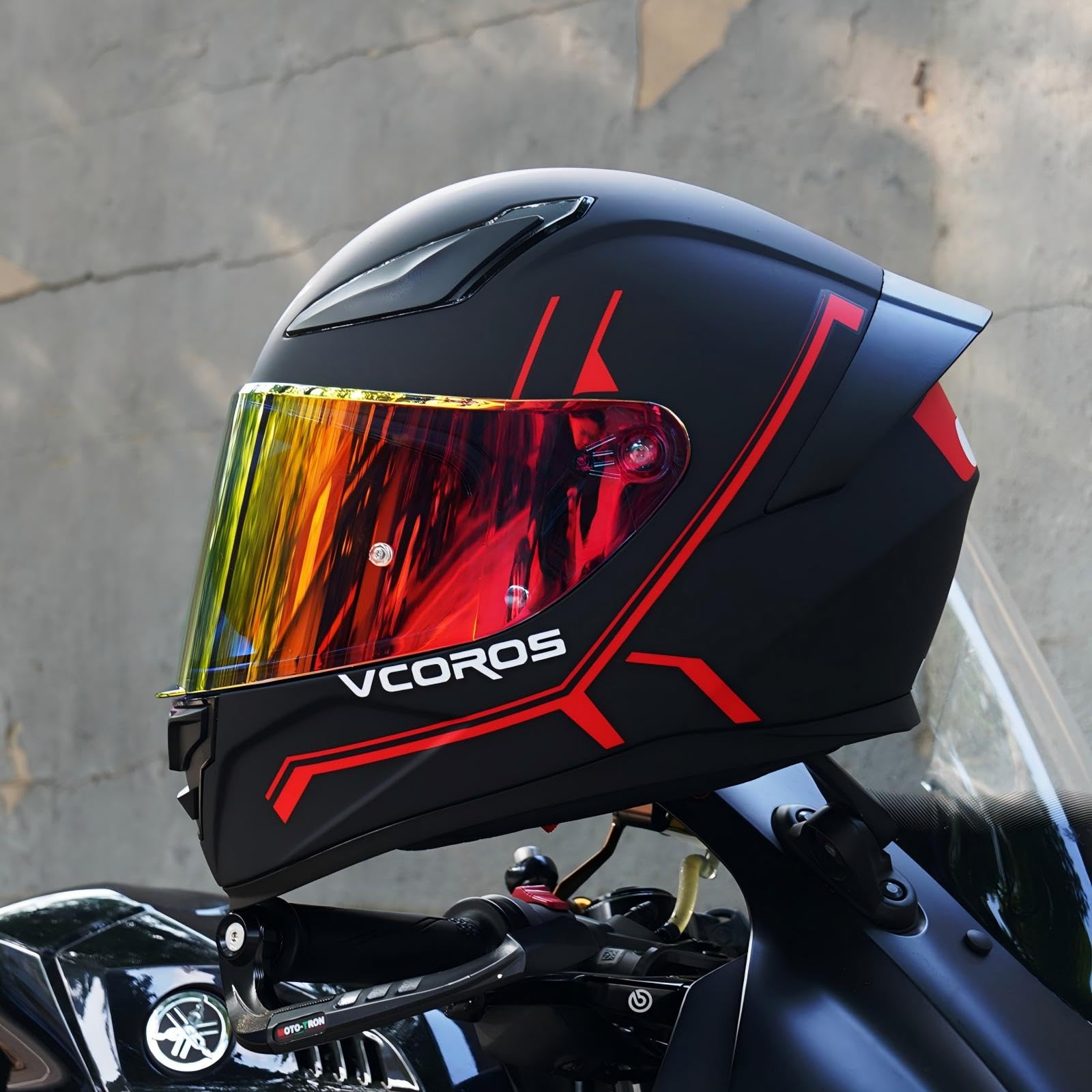 VCOROS Casque Moto Intégral WS-609 Casque Integral Moto Homologué ECE 22.06