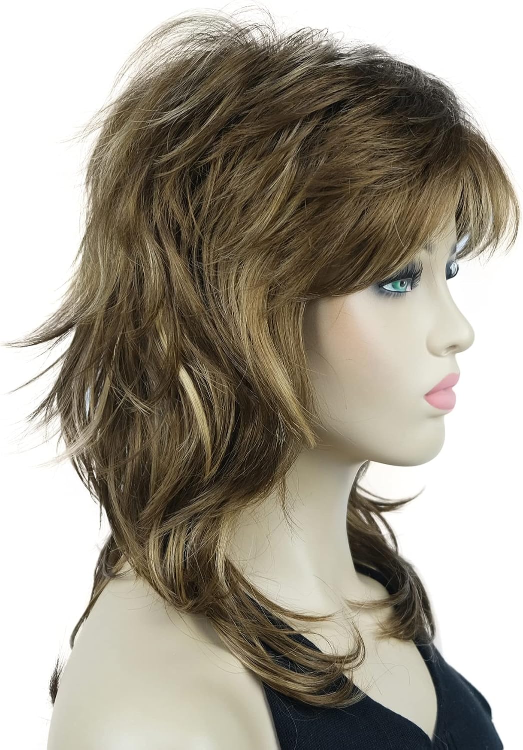 Lydell Long Soft Shaggy Layered Classic Cap Full Synthetic Wigs (2SP33 Brown Mix) - Image 5