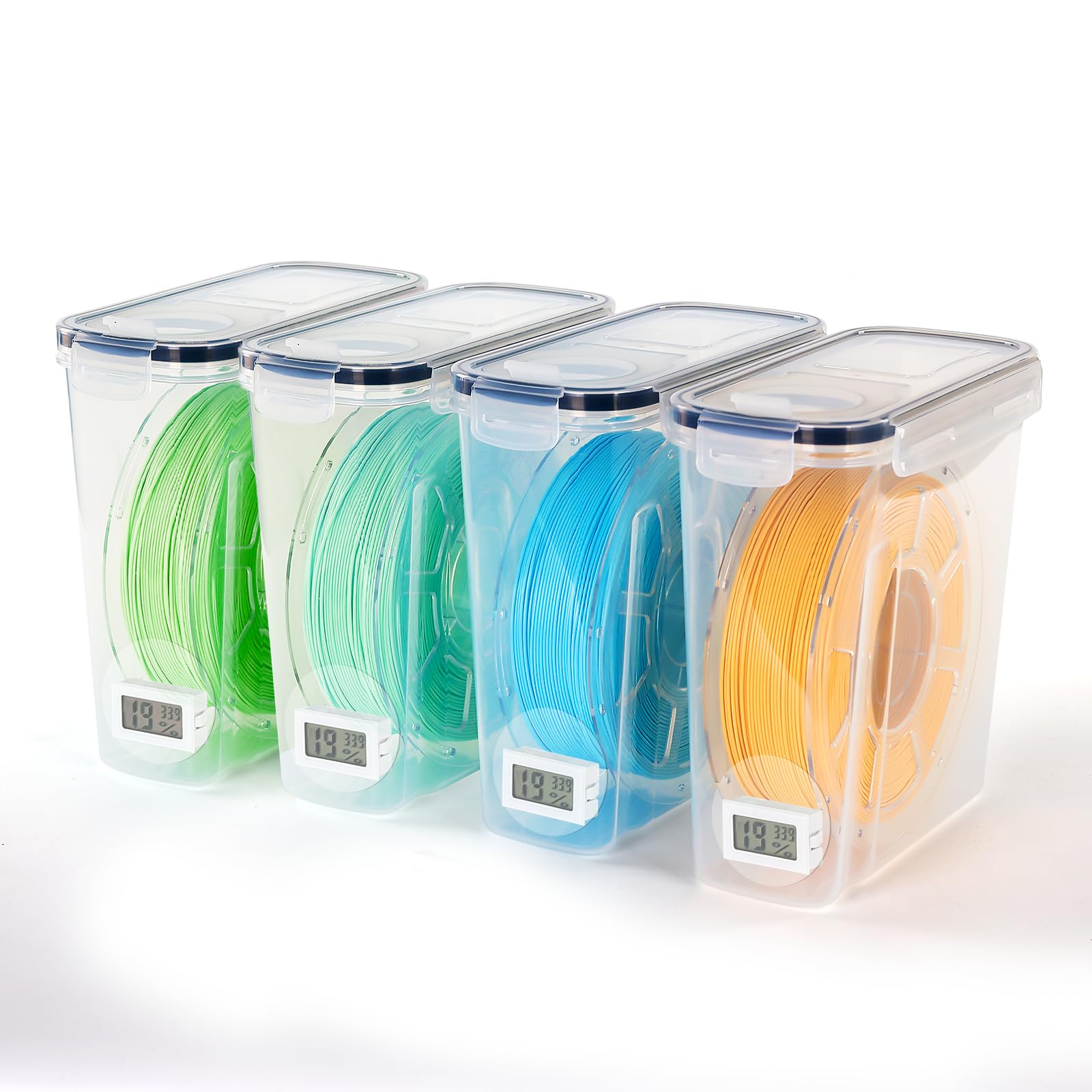 Yizhet Caja para Guardar Filamento 3D, Juego de 4 Cajas
