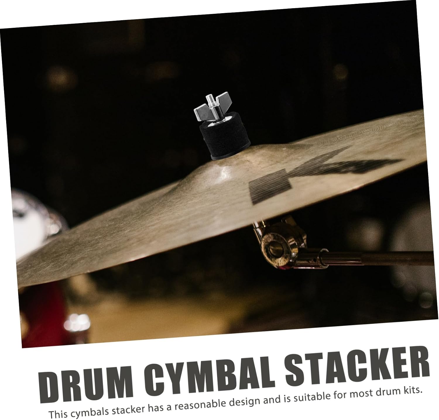 Mikinona Cymbals Stacker Mount Rack for Easy Setup of Splash and Cymbals Lightweight and Portable Drum Accessory Safe Metal Construction for Use